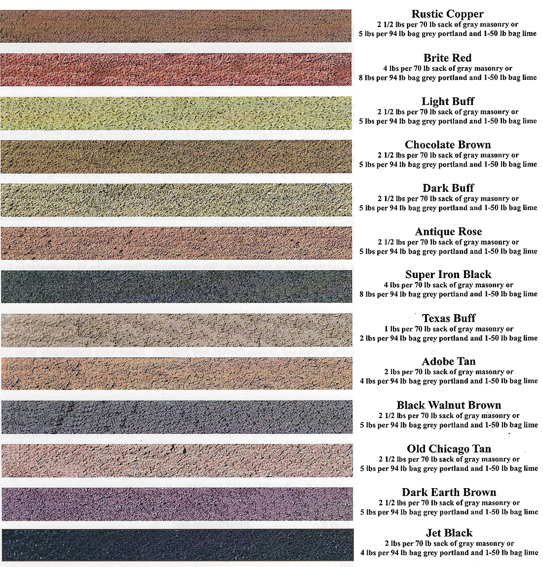 mortar colors rockscapes kerrville